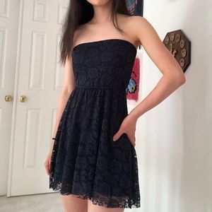 Navy lace dress